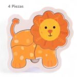 1511 *Rompecabezas d/Madera Gruesa Siluetas de 4 o 5 Pcs.* (15x15 cm.) 19 Diferentes. - Imagen 3