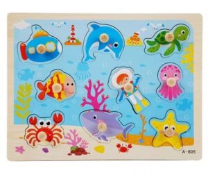 1512 *Rompecabezas c/Pijas de Madera* (30x22.5 cm.) 8 Diferentes. - Imagen 5