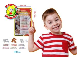 9552 *Juego de Monedas y Billetes c/Dados* (17.5X28 cm.) 32 Pcs. - Imagen 2