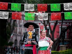 4341 *Enramada METÁLICA SEPTIEMBRE 3.6 Metros* (28.5x19.5 cm.) INDIVIDUAL.