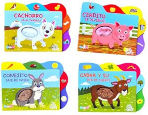 2204 *LEE, TOCA Y SIENTE d/Cartón con TEXTURAS* (19x15cm.) 10 Pág. 4 Diferentes - Imagen 3