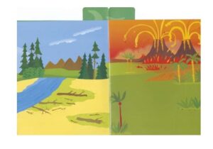 3814 *DINOSAURIOS c/Stickers Mundo 3D Holográfico* (17x24 cm.) 8 Pág. - Imagen 2