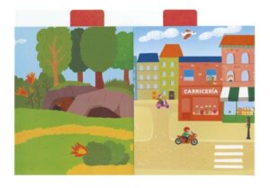 3821*BOMBEROS c/Stickers Mundo 3D Holográfico* (17x24 cm.) 8 Pág. - Imagen 2