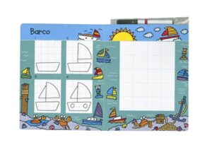 4902 *¡Ya se Dibujar! LA PLAYA d/Cartón & Borrable* (21x27 cm.) 12 Pág. +Plumón. - Imagen 3