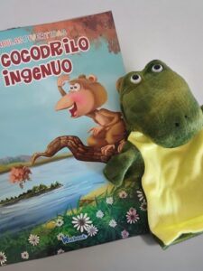 2044 *Fábula Cocodrilo Ingenuo, CON GUIÑOL d/Mano* (21x28 cm.) - Imagen 3