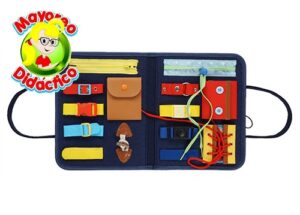 2435 *PORTAFOLIO TABLERO TEXTIL de Coordinación* (45x28 cm.) 14 Habilidades. - Imagen 4