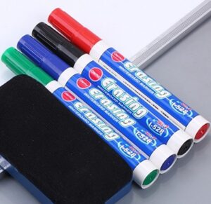 5264 *4 Marcadores p/Pizarrón con Borrador* (16.5x17.5 cm.) 5 Pcs. - Imagen 3