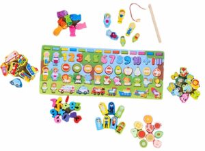 9098 *Tablero Cognitivo 7 en 1* (45x19 cm.) 63 Pcs. - Imagen 2