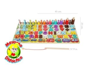 9101 *Tablero Cognitivo 6 en 1* (45x23 cm.) 57 Pcs. - Imagen 4