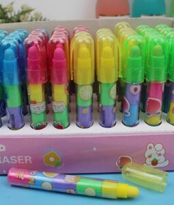 0060-36 * CAJA c/36 Borradores en Lápiz Frutas* (12cm.)