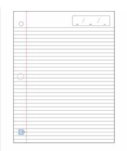 1654 *Hojas de RAYA* (21.5x28 cm.) 100 Hojas. - Imagen 4