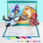 2095 *Rompecabezas Magnético c/Tablero de Dibujo y Plumones* (23x30 cm.) 5 Diferentes - Imagen 5