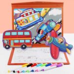 2095 *Rompecabezas Magnético c/Tablero de Dibujo y Plumones* (23x30 cm.) 5 Diferentes - Imagen 11