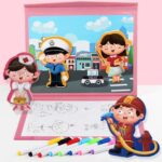 2095 *Rompecabezas Magnético c/Tablero de Dibujo y Plumones* (23x30 cm.) 5 Diferentes - Imagen 13