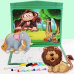 2095 *Rompecabezas Magnético c/Tablero de Dibujo y Plumones* (23x30 cm.) 5 Diferentes - Imagen 9