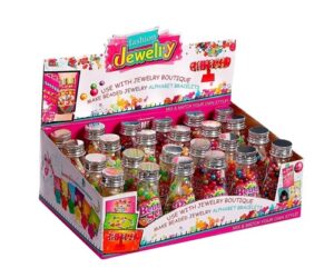 4355 *Botellita c/Cuentas* (4.5x9 cm.) 300 Cuentas +2 Cordones 2 Diferentes. - Imagen 2