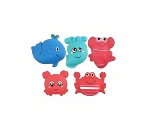 2974 *ANIMALES DEL MAR d/Hule* (20x25 cm.) 5 Pcs. - Imagen 2