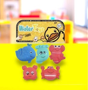 2974 *ANIMALES DEL MAR d/Hule* (20x25 cm.) 5 Pcs.