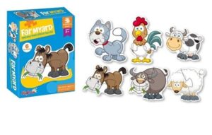 3014 * 6 Rompecabezas de 3-4 Piezas Gruesas y Grandes e/Caja* (14x18.5 cm.) 4 Diferentes. - Imagen 6