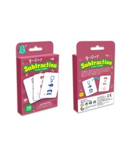 3074 *TARJETAS DIDÁCTICAS Borrables d/Operaciones Matemáticas* (8x14.5 cm.) 36 Tarjetas Dobles. 4 Diferentes.
