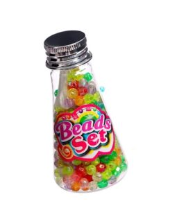 4355 *Botellita c/Cuentas* (4.5x9 cm.) 300 Cuentas +2 Cordones 2 Diferentes. - Imagen 4