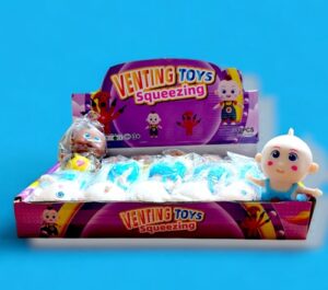 4358-12 *CAJA c/12 Bebé Squeezing* (10x13 cm.) 2 Diferentes.