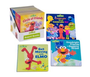 6654 *Barrio Sésamo e/Inglés LIBRO DE CARTÓN* (15x15.5 cm.) 10 Pág. 4 Diferentes.