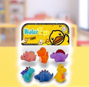 8384 *Dinosaurios d/Hule* (20x25 cm.) 6 Pcs.