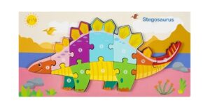 2089 *Rompecabezas p/Armar por Números de Madera Gruesa* (30x15 cm.) 10 Diferentes. - Imagen 10