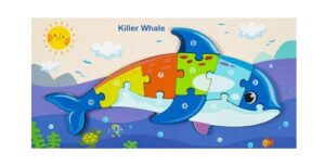 2089 *Rompecabezas p/Armar por Números de Madera Gruesa* (30x15 cm.) 10 Diferentes. - Imagen 5