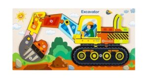 2089 *Rompecabezas p/Armar por Números de Madera Gruesa* (30x15 cm.) 10 Diferentes. - Imagen 7