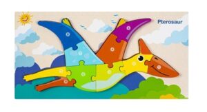 2089 *Rompecabezas p/Armar por Números de Madera Gruesa* (30x15 cm.) 10 Diferentes. - Imagen 9