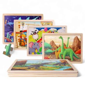 2364 *Rompecabezas de 24 y/o 60 Pcs. en Madera* (30x22.5 cm.) 10 Diferentes.