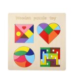 0662 *Tablero Multifuncional de Madera* (30x30 cm.) 4 Diferentes. - Imagen 5