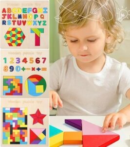 0662 *Tablero Multifuncional de Madera* (30x30 cm.) 4 Diferentes.