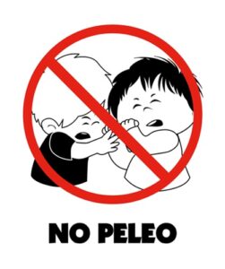 0010 *No Peleo* (25x20 cm.) Plástico Flexible - Imagen 2