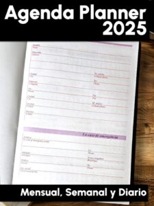 9013-5 *Agenda Planner 2025* (15x21.5 cm.) 6 Diferentes - Imagen 4