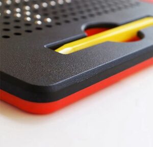 3292 *TABLERO MAGNÉTICO DE DIBUJO* (22x18 cm.) Tablero c/Lápiz+20 Trajetas+380 Perlas Magnéticas. - Imagen 3