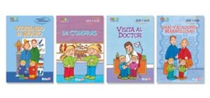 3326 *SUSI Y SAM Historias p/Anticipar y Comprender Actividades* (12x17 cm.) 4 Diferentes. PD