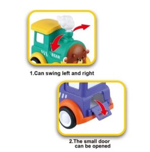 4375 *TREN GIRA Y ABRE Animalitos* (10.3x10 cm.) 1 Pca. - Imagen 4