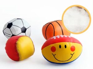 7490 *PELOTA DE VINIL Y ALGODÓN e/Bolsa* (22x30 cm.) 4 Pcs. - Imagen 2