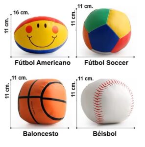 7490 *PELOTA DE VINIL Y ALGODÓN e/Bolsa* (22x30 cm.) 4 Pcs. - Imagen 4