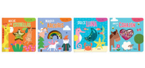 9036 *AGITA Y BRILLA Libro d/Cartón* (18x18 cm.) 10 Pág. 4 Diferentes.