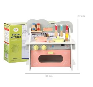 0131 *COCINITA Rosa de Madera* (35x37 cm.) +7 Accesorios. - Imagen 7