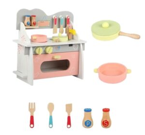 0131 *COCINITA Rosa de Madera* (35x37 cm.) +7 Accesorios. - Imagen 4