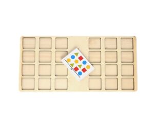 0611 *CLASIFICADOR de Figuras Geométricas d/Madera* (30x15 cm.) 50 Pcs. - Imagen 4