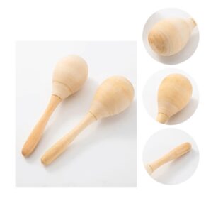 0720 *MARACA NATURAL d/Madera* (6x20 cm.) INDIVIDUAL - Imagen 3