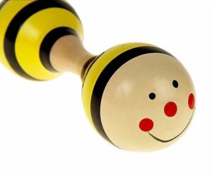 1574 *MARACA DOBLE infantil d/Madera* (5.5x15 cm.)  INDIVIDUAL 8 Dif. - Imagen 3