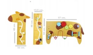 2392 *Jirafa Infantímetro y Tablero d/Coordinación de Madera* (53x128 cm.) - Imagen 5