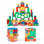 2719 *Cubeta BLOQUES DE MADERA* (23x22 cm.) 100 Pcs. - Imagen 3